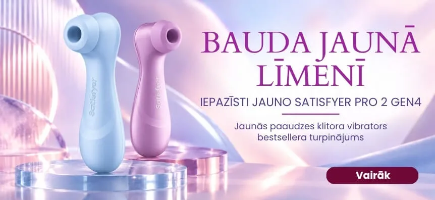 Zilie un violetie Satisfyer Pro 2 Gen4 klitora stimulatori, visvairāk pārdotā klitora vibratora jaunā paaudze | Lovesexshop.lv sex shop
