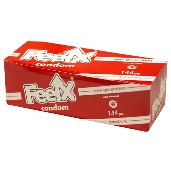 FeelX prezervatīvi - zemeņu (144gab.)