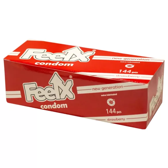 FeelX prezervatīvi zemeņu garša 144 gab
