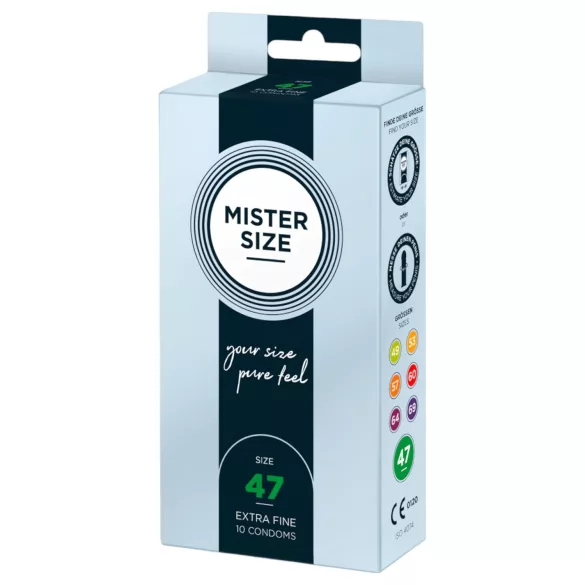 Mister Size prezervatīvi plāni 47mm 10gab