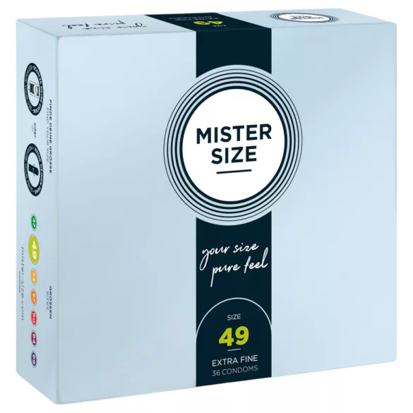 Mister Size prezervatīvi plāni 49mm 36 gab