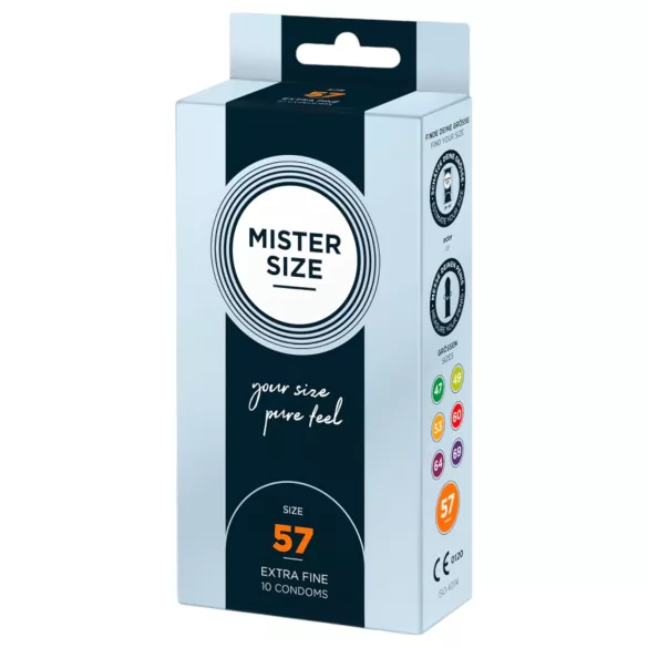 Mister Size prezervatīvi plāni 57mm 10 gab