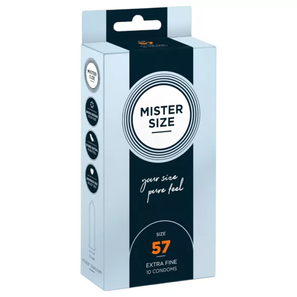 Mister Size prezervatīvi plāni 57mm 10 gab