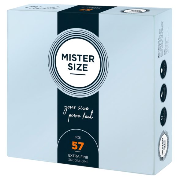 Mister Size plānais prezervatīvs - 57mm (36gb)