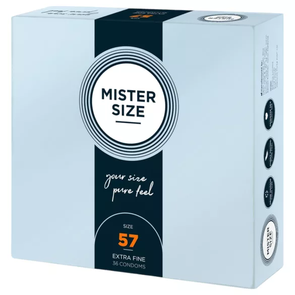 Mister Size prezervatīvi plāni 57mm 36 gab