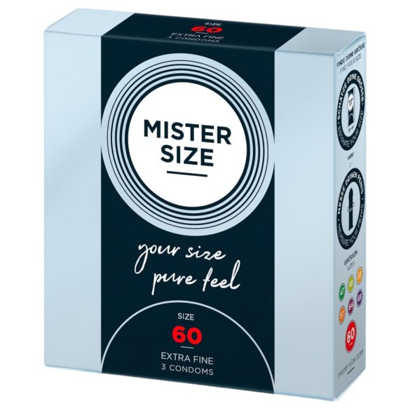 Mister Size plānie prezervatīvi - 60mm (3 gab.)