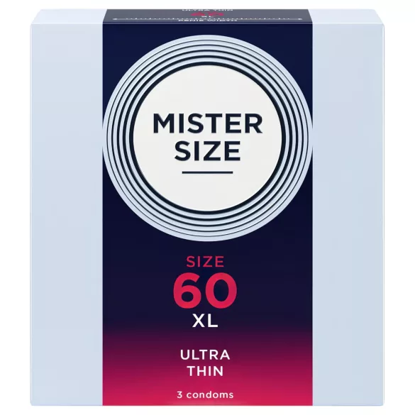 Mister Size prezervatīvi plāni 60mm 3 gab