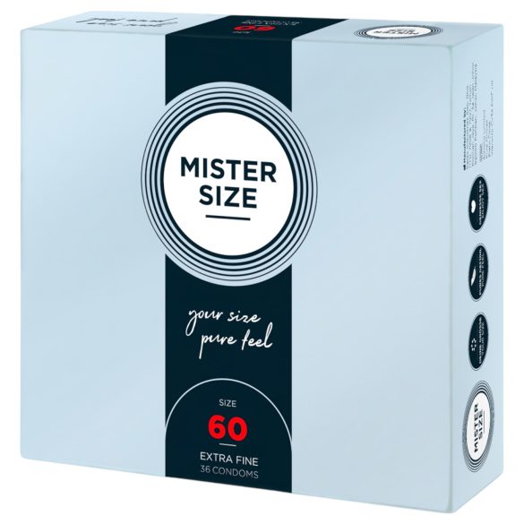 Mister Size plānie prezervatīvi - 60mm (36 gab.)