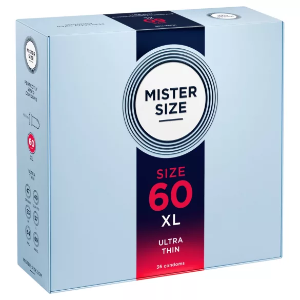 Mister Size prezervatīvi plāni 60mm 36 gab