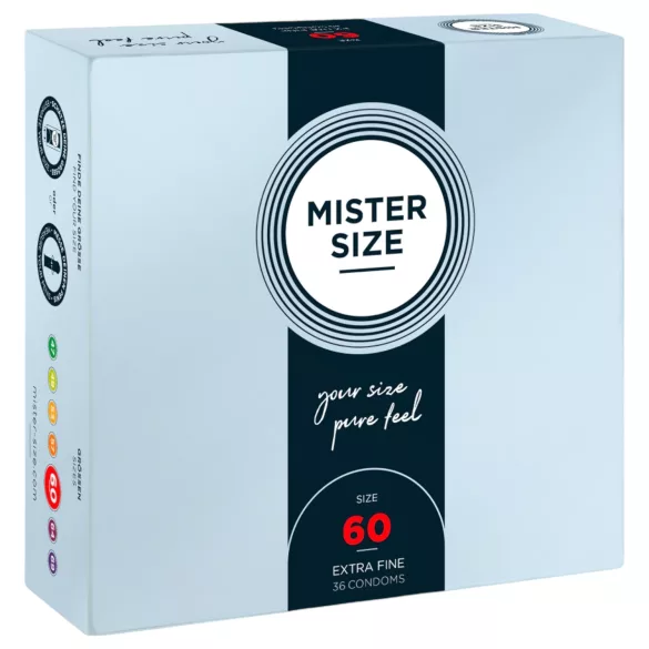 Mister Size prezervatīvi plāni 60mm 36 gab
