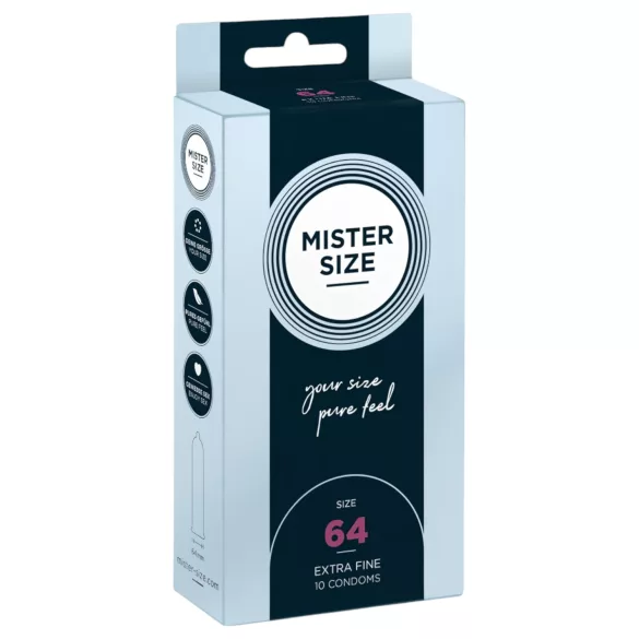 Mister Size prezervatīvi plāni 64 mm 10 gab