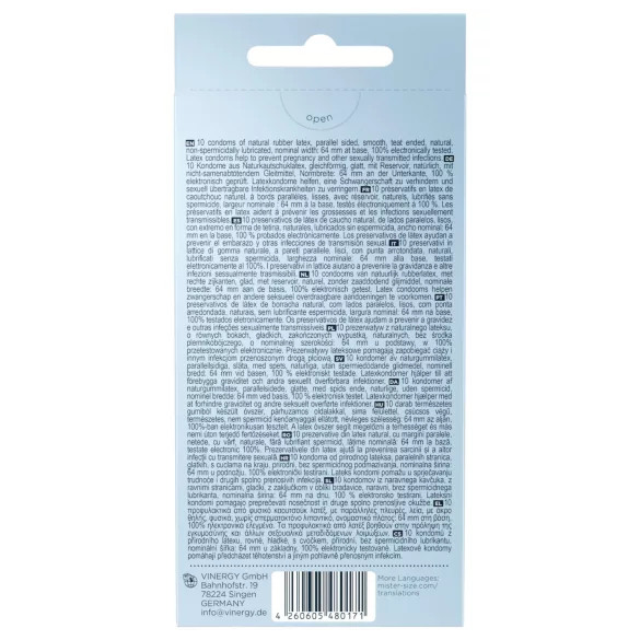 Mister Size prezervatīvi plāni 64 mm 10 gab
