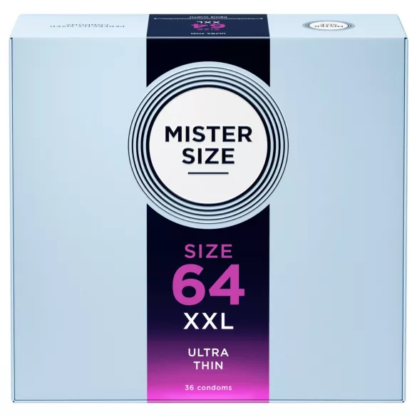 Mister Size prezervatīvi plāni 64mm 36 gab