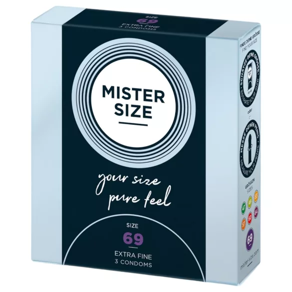 Mister Size prezervatīvi plāni 69mm 3 gab.