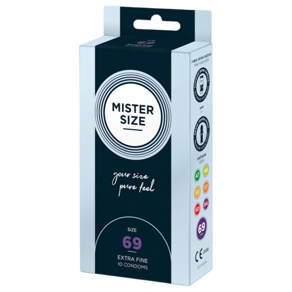 Mister Size plāns prezervatīvs - 69mm (10gab)
