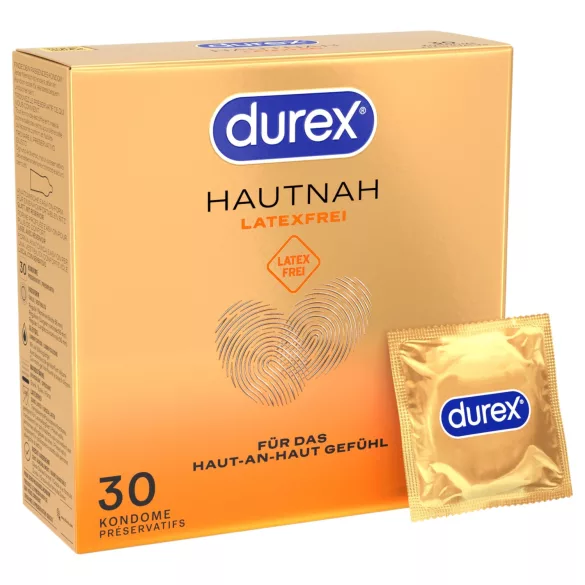 Durex Intīms tuvums - lateksa nesaturoši prezervatīvi (30 gab.)