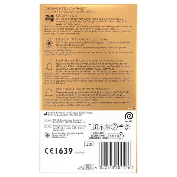 Durex Hautnah - prezervatīvi papildus lubrikants 10 gab.