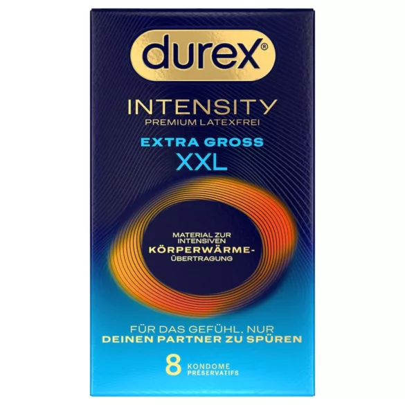 Durex Intensity XXL - prezervatīvi bez lateksa 8 gab