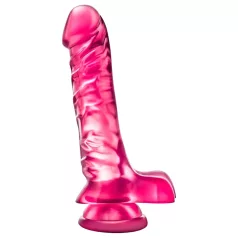 B Yours Basic 8 - dildo ar sēkliniekiem 23cm rozā