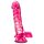 B Yours – dildo ar sēkliniekiem – 20 cm (rozā)