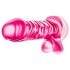 B Yours – dildo ar sēkliniekiem – 20 cm (rozā)
