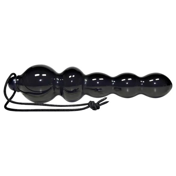 You2Toys Black Jack - anālais dildo ar pērlītēm melns