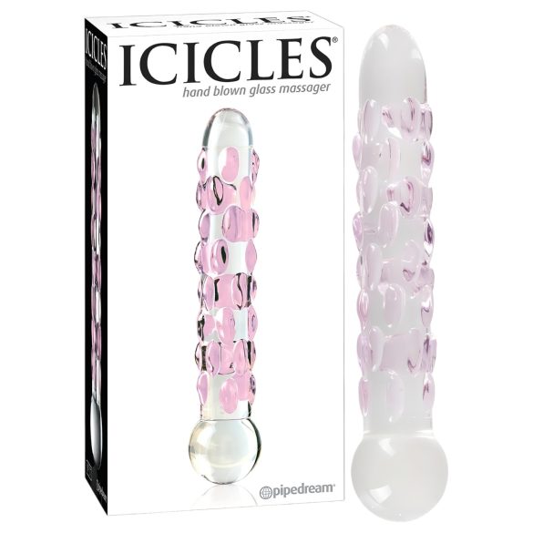 Icicles Nr. 7 - Stikla pērlīšu dildo