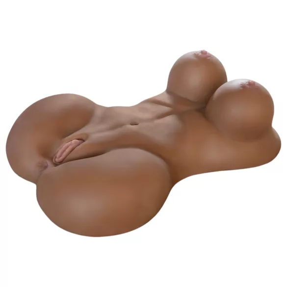 Pipedream Fuck Me Silly Sista - brūns sievietes torss masturbators (5,7 kg)