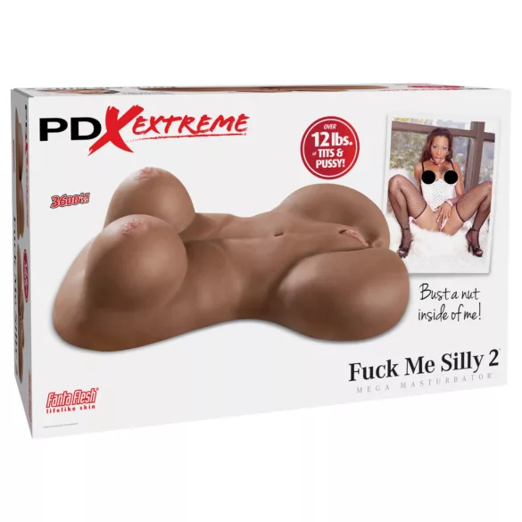 Pipedream Fuck Me Silly Sista - brūns sievietes torss masturbators (5,7 kg)