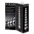 Icicles Nr. 2 - sfēriskā stikla dildo (caurspīdīgs)