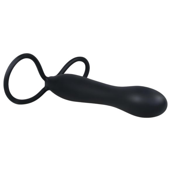 You2Toys - Īpašs anālais dildo un dzimumlocekļa gredzens - melns