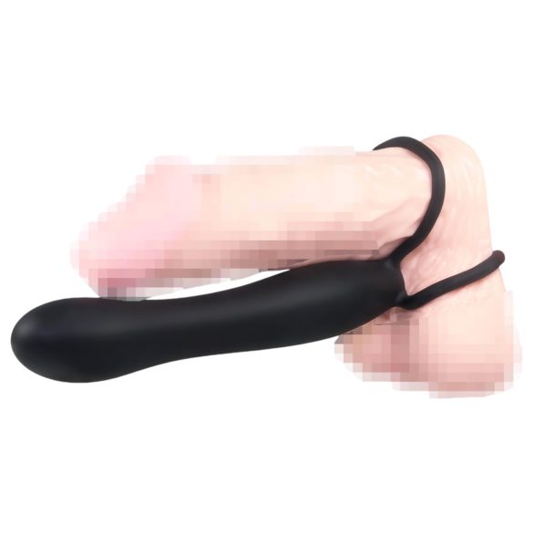 You2Toys - Īpašs anālais dildo un dzimumlocekļa gredzens - melns