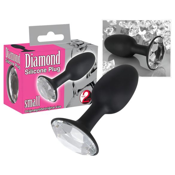 You2Toys - Diamond - silikona anālais spraudnis (mazs)