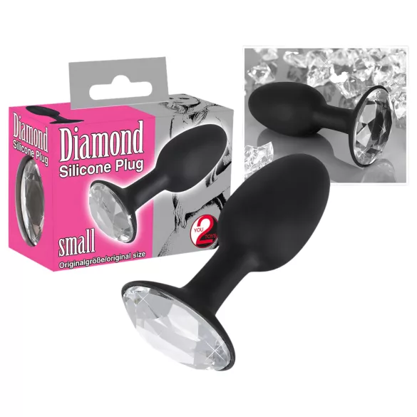 You2Toys - Diamond - silikona anālais svečturis (mazs)