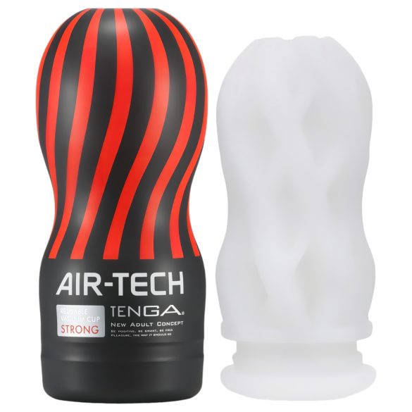 TENGA Air Tech Strong - masturbators ar reljefu tekstūru balts
