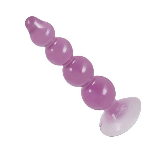 You2Toys - purpurs anālais lodīšu vibrators ar piesūcekni