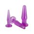 You2Toys - Anālās treniņu spraudņu komplekts - 3 gab. (violetā krāsā)