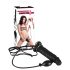 You2Toys - Piepūšamā Strap-On ar dobu silikona dildo (melns)