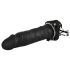 You2Toys - Piepūšamā Strap-On ar dobu silikona dildo (melns)