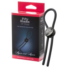   Fifty Shades of Grey - Again and Again erekcijas gredzens silikonā pelēks