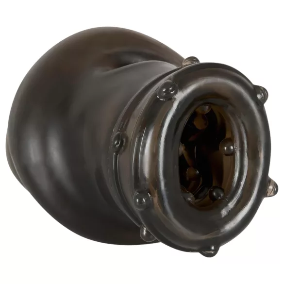 Rebel - dzimumlocekļa uzmava ar rievām pelēka