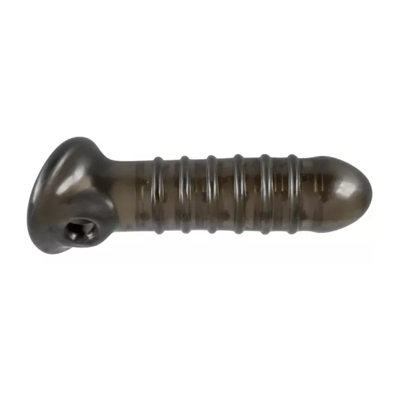 Rebel - dzimumlocekļa uzmava ar rievām pelēka