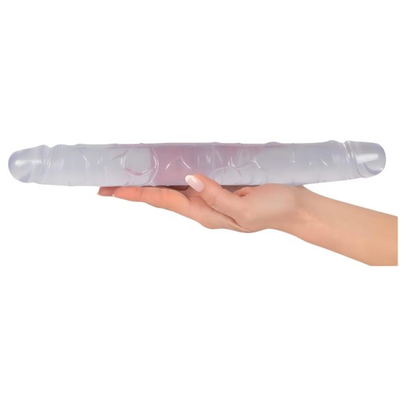 Kristāls - dubultais dildo - stikla - 34cm