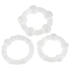   You2Toys - Esi stingrs! dzimumlocekļa gredzenu komplekts - caurspīdīgs (3 gab.)