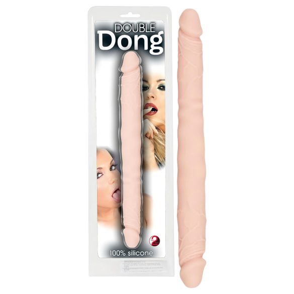 You2Toys - dubultais dildo 100% silikons miesas krāsā