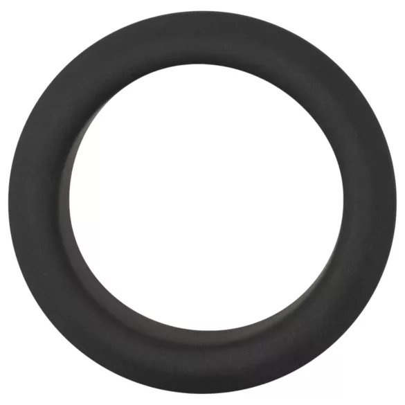 Black Velvets - bieza silikona erekcijas gredzens 3,2cm melns