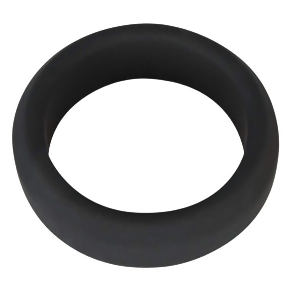 Melnais Samts - biezs sieniņš dzimumlocekļa gredzens (3,8 cm) - melns