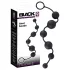 Black Velvets - 6 lodīšu anālais dildo (melns)