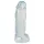 Crystal Clear Big Dong - želejveida milzu dildo (21,5 cm)