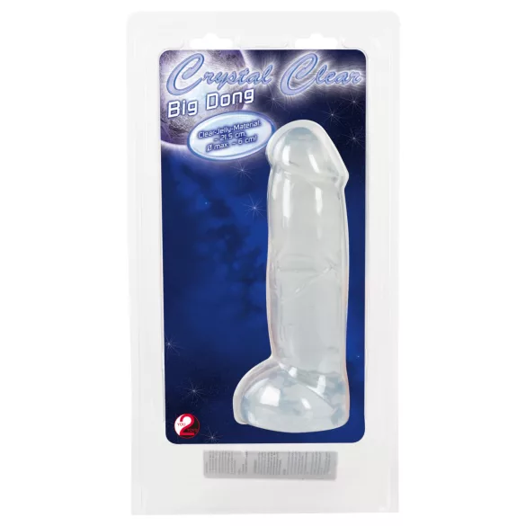 Crystal Clear Big Dong - želejveida milzu dildo (21,5 cm)